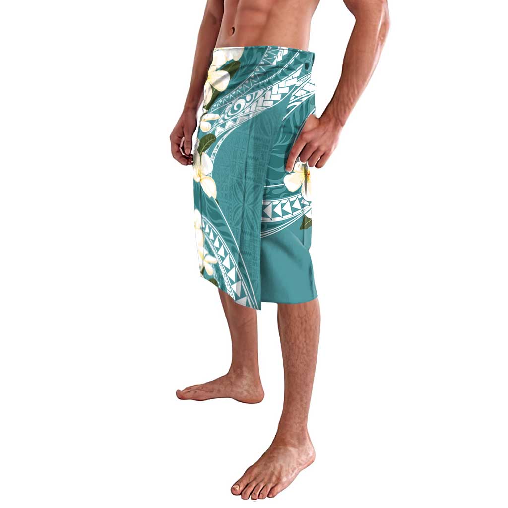 Aloha Hawaii Festive Lavalava Frangipani Lace Classic - Teal LT7 - Polynesian Pride