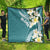 Aloha Hawaii Festive Quilt Frangipani Lace Classic - Teal