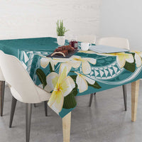Aloha Hawaii Festive Tablecloth Frangipani Lace Classic - Teal LT7 - Polynesian Pride