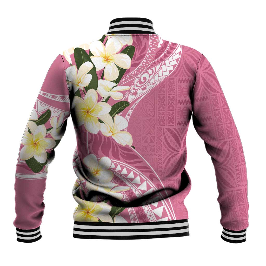 Aloha Hawaii Festive Baseball Jacket Frangipani Lace Classic - Rosy LT7 - Polynesian Pride