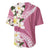 Aloha Hawaii Festive Baseball Jersey Frangipani Lace Classic - Rosy