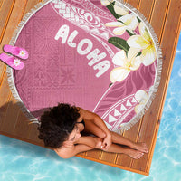 Aloha Hawaii Festive Beach Blanket Frangipani Lace Classic - Rosy LT7 - Polynesian Pride