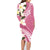 Aloha Hawaii Festive Family Matching Long Sleeve Bodycon Dress and Hawaiian Shirt Frangipani Lace Classic - Rosy