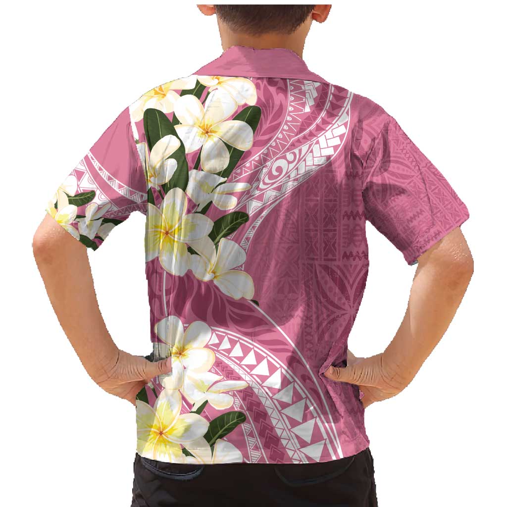 Aloha Hawaii Festive Family Matching Mermaid Dress and Hawaiian Shirt Frangipani Lace Classic - Rosy