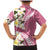 Aloha Hawaii Festive Family Matching Mermaid Dress and Hawaiian Shirt Frangipani Lace Classic - Rosy