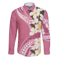 Aloha Hawaii Festive Family Matching Tank Maxi Dress and Hawaiian Shirt Frangipani Lace Classic - Rosy
