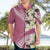 Aloha Hawaii Festive Hawaiian Shirt Frangipani Lace Classic - Rosy