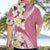 Aloha Hawaii Festive Hawaiian Shirt Frangipani Lace Classic - Rosy