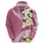 Aloha Hawaii Festive Hoodie Frangipani Lace Classic - Rosy