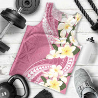 Aloha Hawaii Festive Men Tank Top Frangipani Lace Classic - Rosy LT7 - Polynesian Pride
