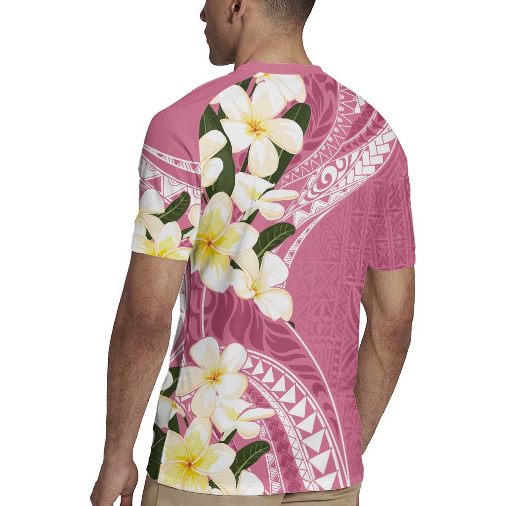 Aloha Hawaii Festive Rugby Jersey Frangipani Lace Classic - Rosy LT7 - Polynesian Pride