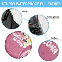 Aloha Hawaii Festive Spare Tire Cover Frangipani Lace Classic - Rosy LT7 - Polynesian Pride