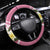 Aloha Hawaii Festive Steering Wheel Cover Frangipani Lace Classic - Rosy