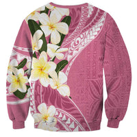 Aloha Hawaii Festive Sweatshirt Frangipani Lace Classic - Rosy LT7 - Polynesian Pride