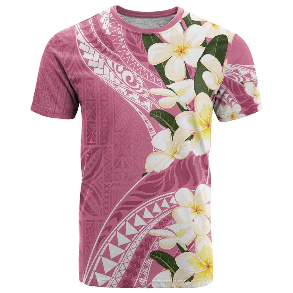 Aloha Hawaii Festive T Shirt Frangipani Lace Classic - Rosy