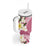 Aloha Hawaii Festive Tumbler With Handle Frangipani Lace Classic - Rosy