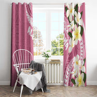 Aloha Hawaii Festive Window Curtain Frangipani Lace Classic - Rosy LT7 - Polynesian Pride
