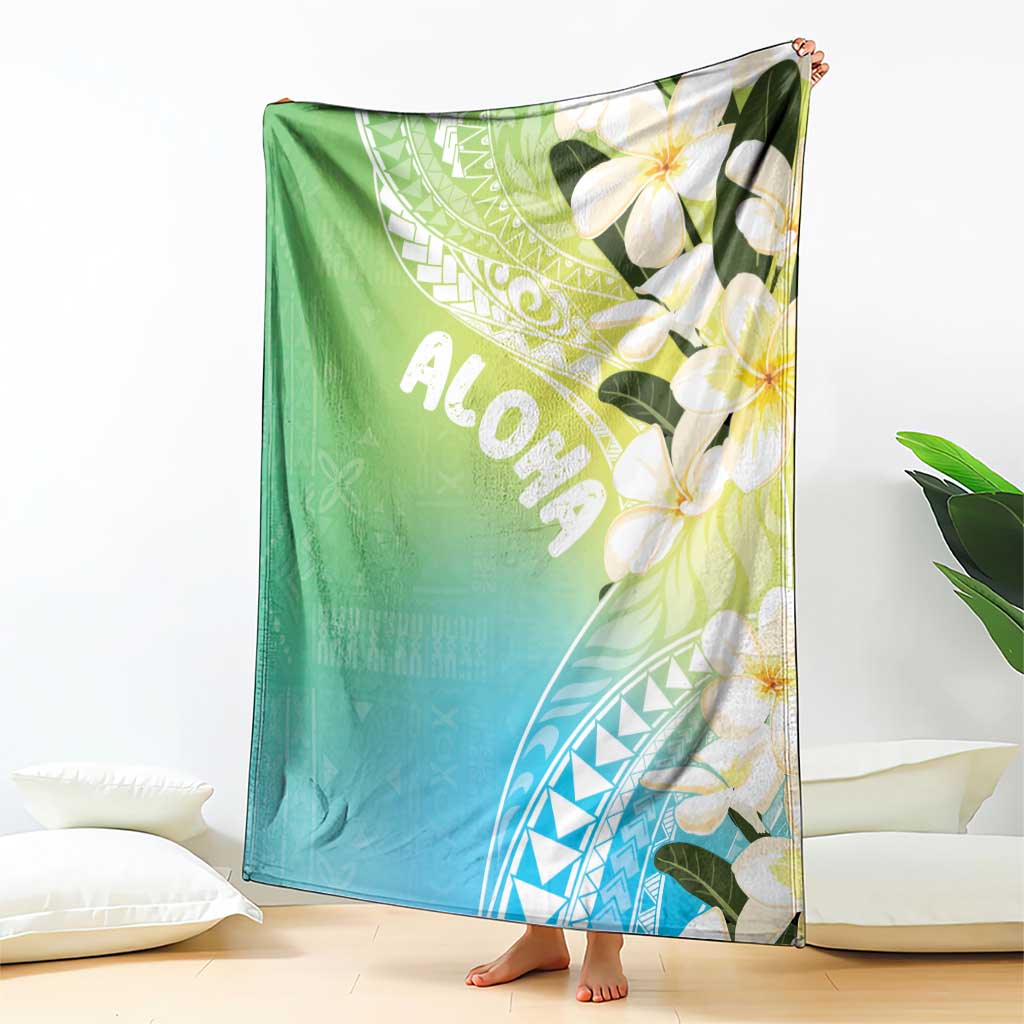 Aloha Hawaii Festive Blanket Frangipani Lace Classic - Summer Vibes LT7 - Polynesian Pride