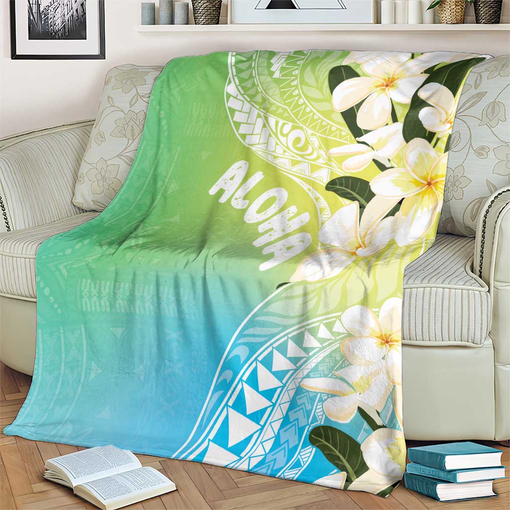 Aloha Hawaii Festive Blanket Frangipani Lace Classic - Summer Vibes LT7 - Polynesian Pride