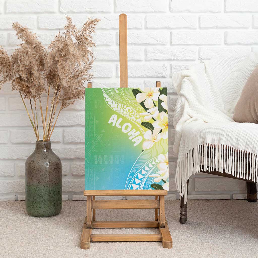 Aloha Hawaii Festive Canvas Wall Art Frangipani Lace Classic - Summer Vibes LT7 - Polynesian Pride