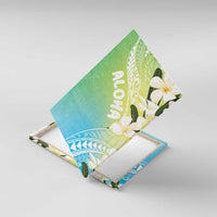 Aloha Hawaii Festive Canvas Wall Art Frangipani Lace Classic - Summer Vibes LT7 With Frame Blue Green - Polynesian Pride