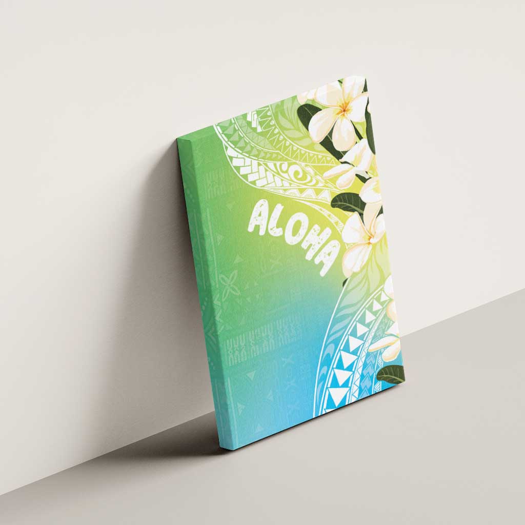 Aloha Hawaii Festive Canvas Wall Art Frangipani Lace Classic - Summer Vibes LT7 - Polynesian Pride