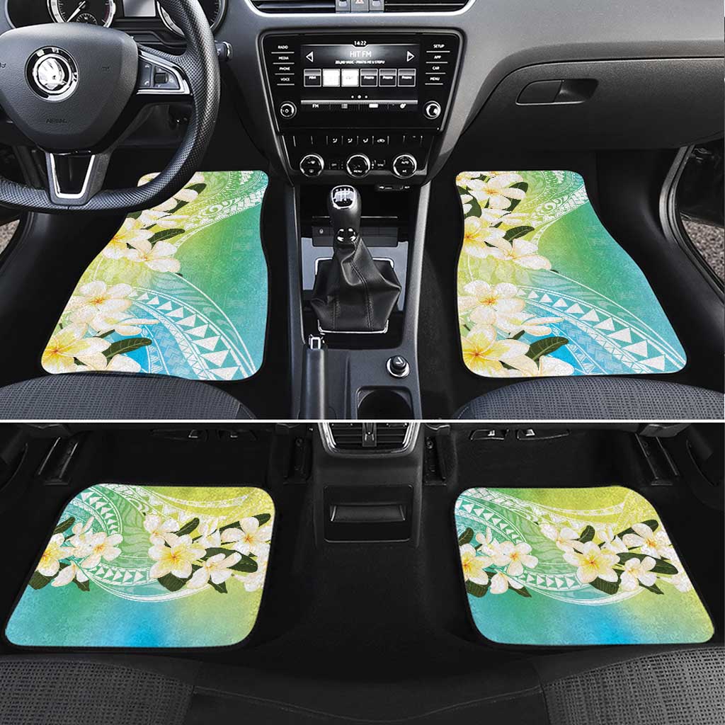 Aloha Hawaii Festive Car Mats Frangipani Lace Classic - Summer Vibes