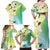 Aloha Hawaii Festive Family Matching Off Shoulder Maxi Dress and Hawaiian Shirt Frangipani Lace Classic - Summer Vibes