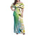 Aloha Hawaii Festive Family Matching Off Shoulder Maxi Dress and Hawaiian Shirt Frangipani Lace Classic - Summer Vibes