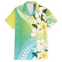 Aloha Hawaii Festive Family Matching Puletasi and Hawaiian Shirt Frangipani Lace Classic - Summer Vibes