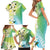 Aloha Hawaii Festive Family Matching Short Sleeve Bodycon Dress and Hawaiian Shirt Frangipani Lace Classic - Summer Vibes