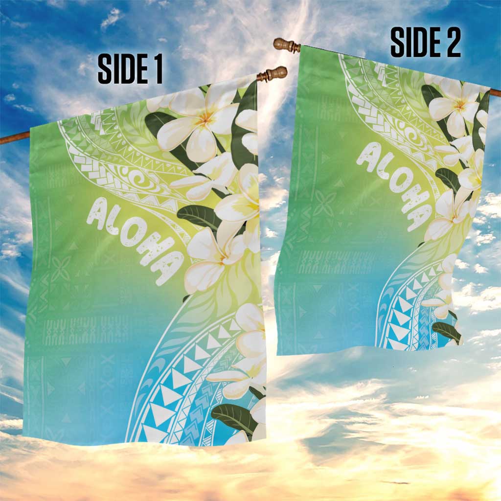 Aloha Hawaii Festive Garden Flag Frangipani Lace Classic - Summer Vibes LT7 - Polynesian Pride