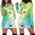 Aloha Hawaii Festive Hoodie Dress Frangipani Lace Classic - Summer Vibes