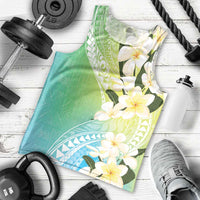 Aloha Hawaii Festive Men Tank Top Frangipani Lace Classic - Summer Vibes LT7 - Polynesian Pride