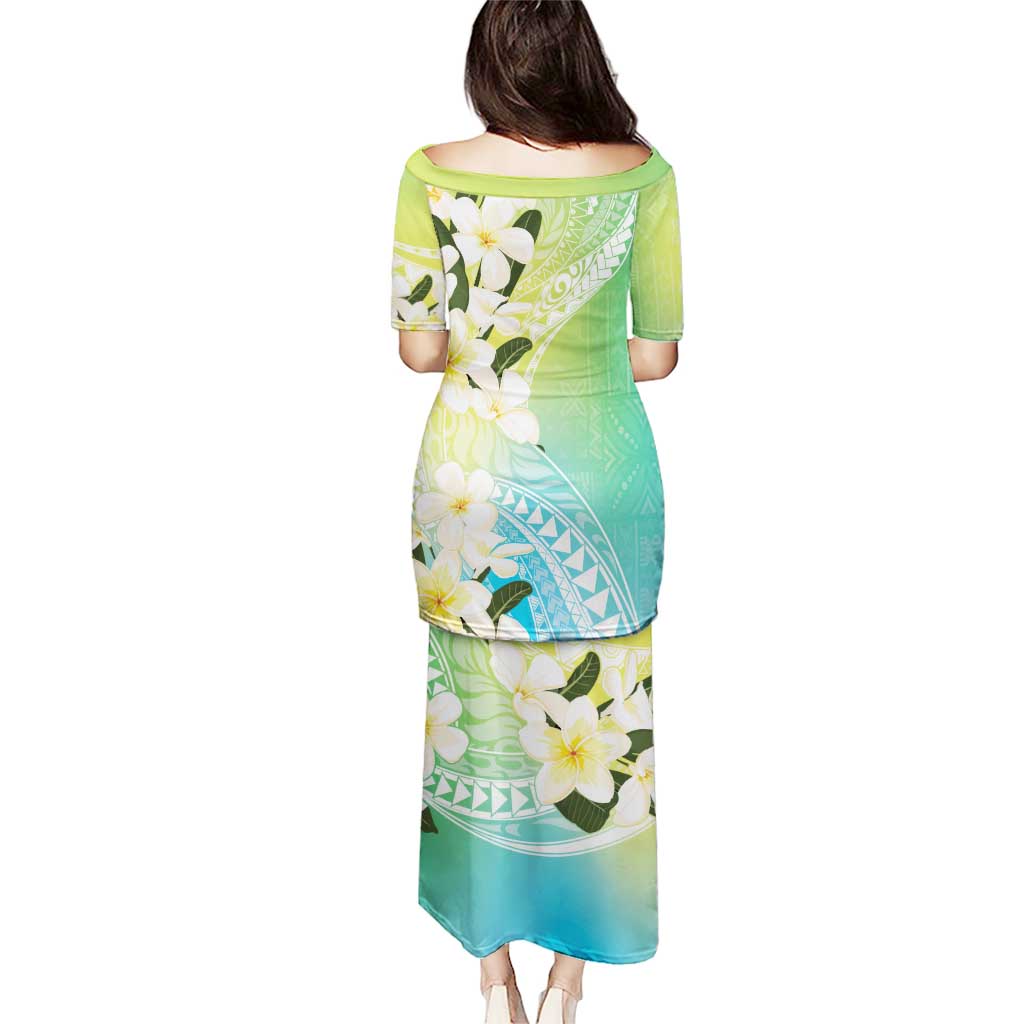 Aloha Hawaii Festive Puletasi Frangipani Lace Classic - Summer Vibes LT7 - Polynesian Pride