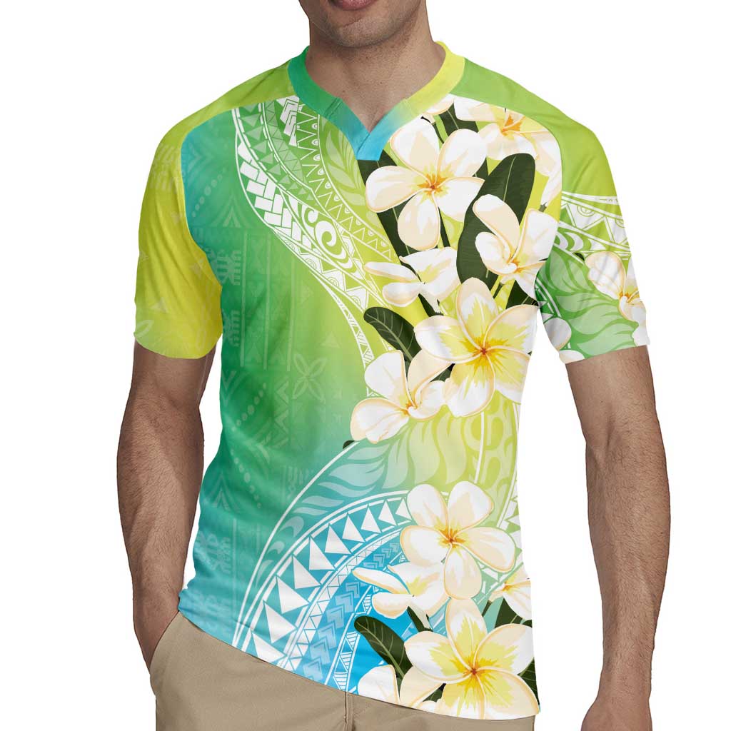 Aloha Hawaii Festive Rugby Jersey Frangipani Lace Classic - Summer Vibes LT7 - Polynesian Pride