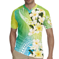 Aloha Hawaii Festive Rugby Jersey Frangipani Lace Classic - Summer Vibes LT7 - Polynesian Pride