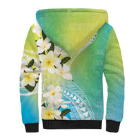 Aloha Hawaii Festive Sherpa Hoodie Frangipani Lace Classic - Summer Vibes LT7 - Polynesian Pride