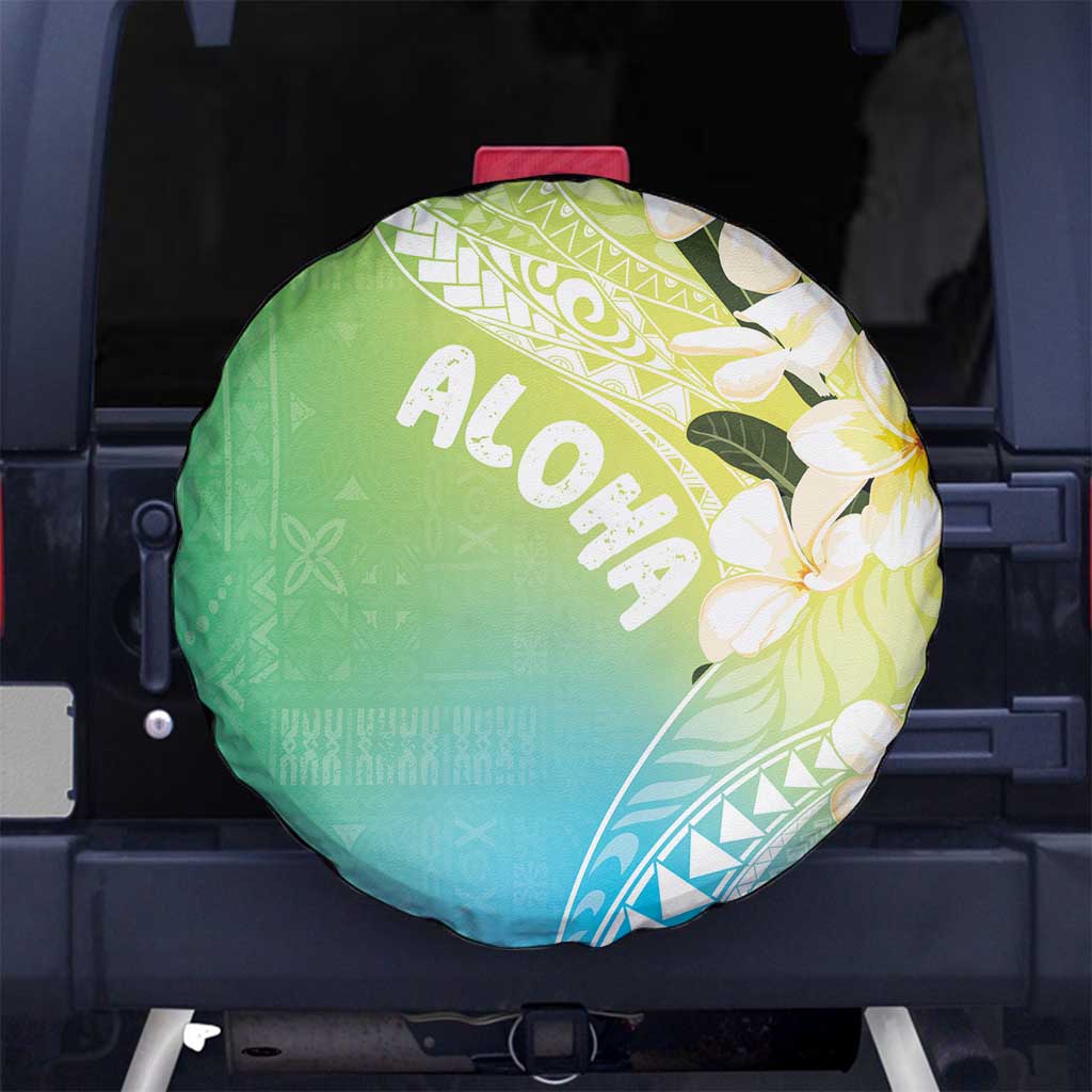 Aloha Hawaii Festive Spare Tire Cover Frangipani Lace Classic - Summer Vibes LT7 - Polynesian Pride