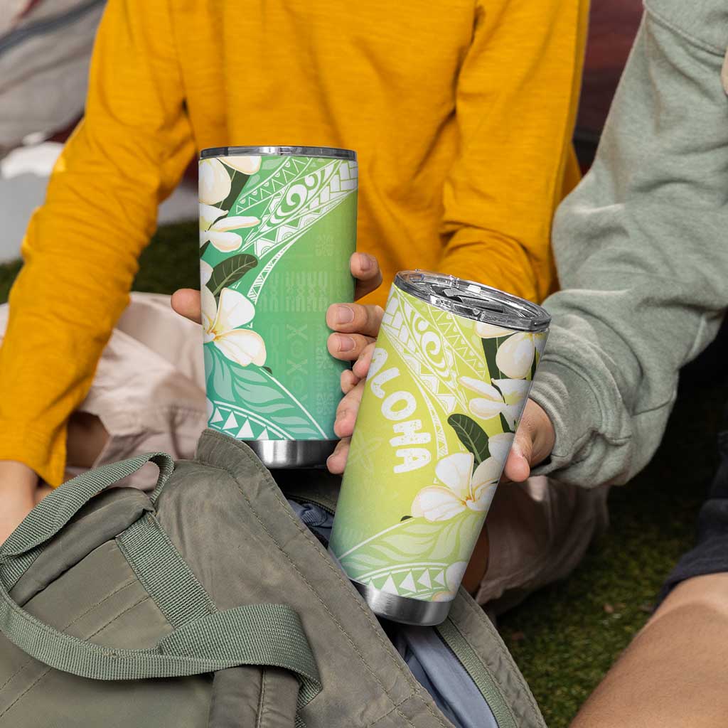 Aloha Hawaii Festive Tumbler Cup Frangipani Lace Classic - Summer Vibes