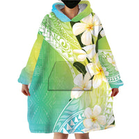 Aloha Hawaii Festive Wearable Blanket Hoodie Frangipani Lace Classic - Summer Vibes LT7 - Polynesian Pride