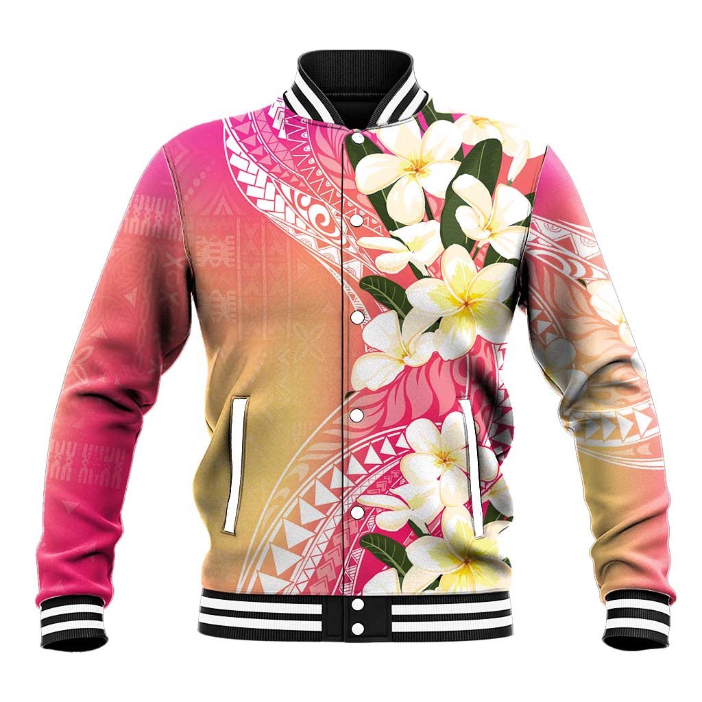 Aloha Hawaii Festive Baseball Jacket Frangipani Lace Classic - Spring Vibes LT7 Unisex Colorful - Polynesian Pride