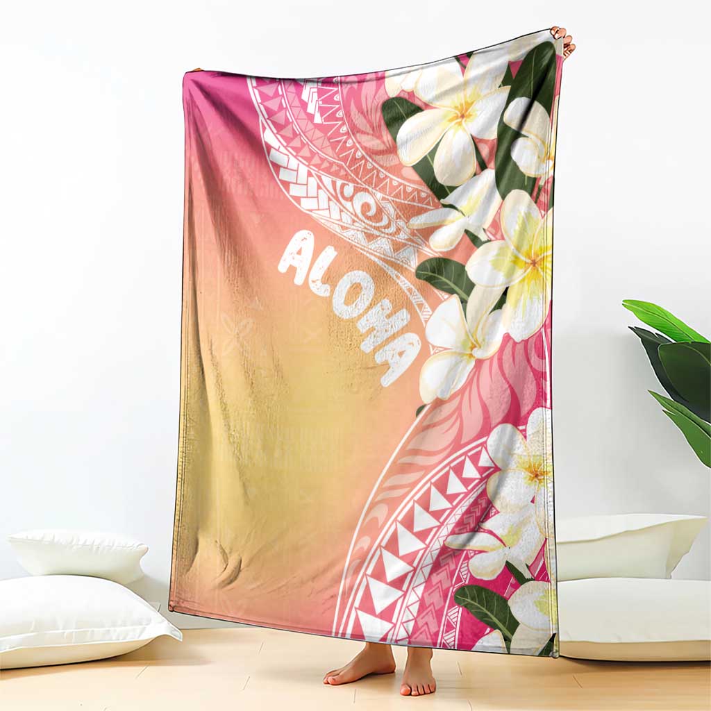 Aloha Hawaii Festive Blanket Frangipani Lace Classic - Spring Vibes LT7 - Polynesian Pride