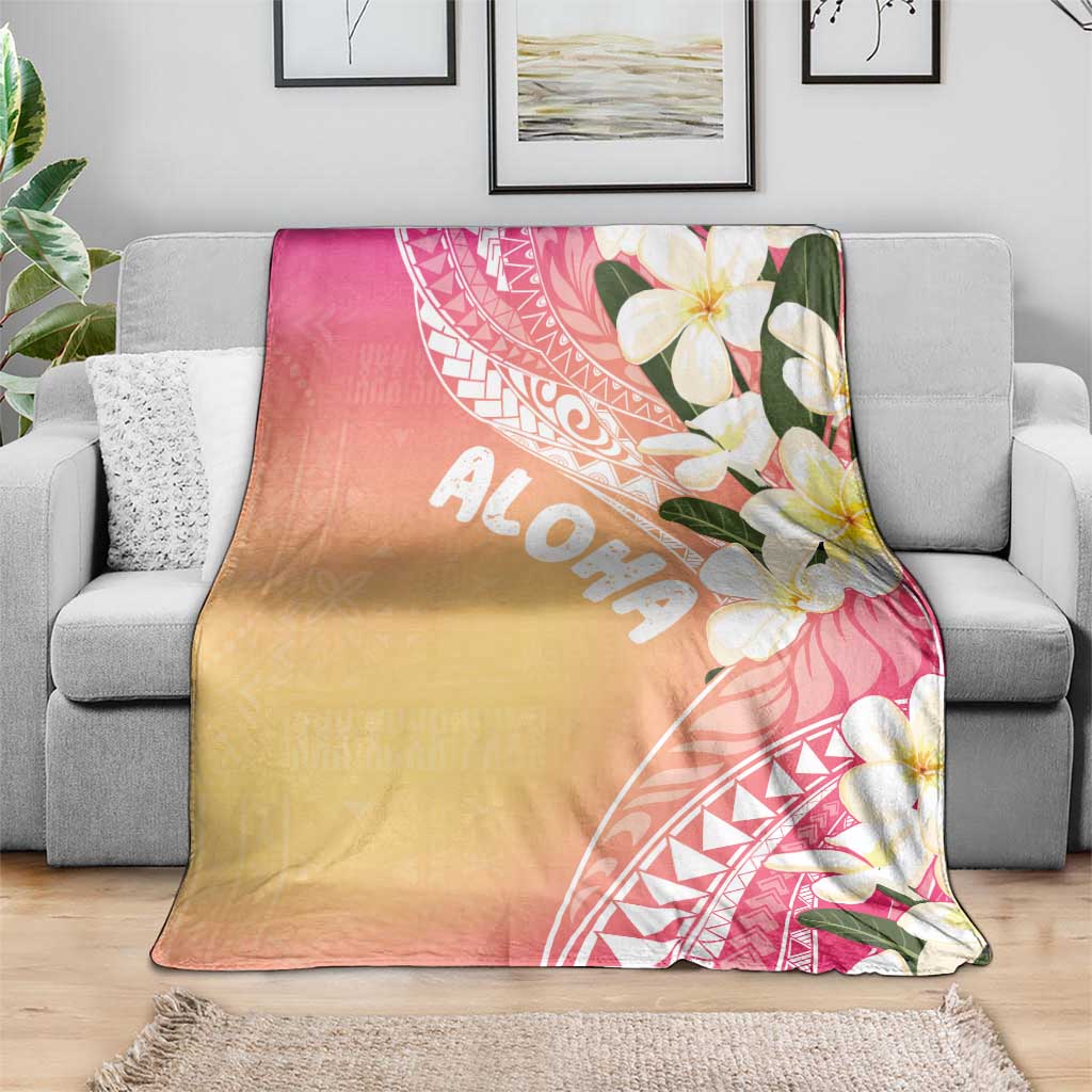 Aloha Hawaii Festive Blanket Frangipani Lace Classic - Spring Vibes LT7 - Polynesian Pride