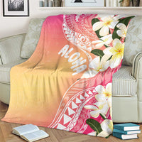 Aloha Hawaii Festive Blanket Frangipani Lace Classic - Spring Vibes LT7 - Polynesian Pride