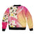 Aloha Hawaii Festive Bomber Jacket Frangipani Lace Classic - Spring Vibes