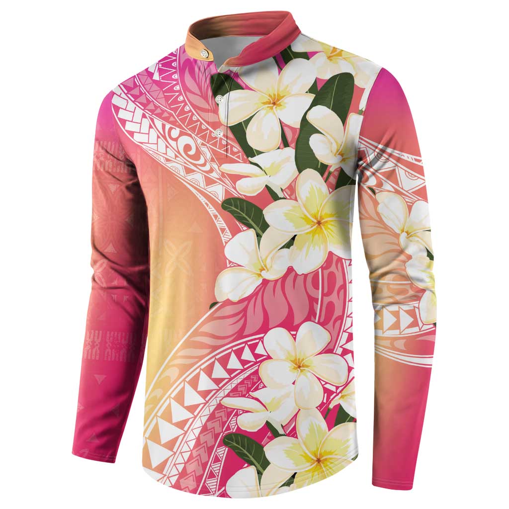 Aloha Hawaii Festive Button Sweatshirt Frangipani Lace Classic - Spring Vibes LT7 - Polynesian Pride
