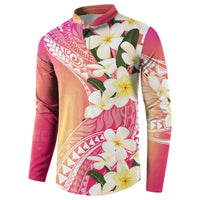 Aloha Hawaii Festive Button Sweatshirt Frangipani Lace Classic - Spring Vibes LT7 - Polynesian Pride