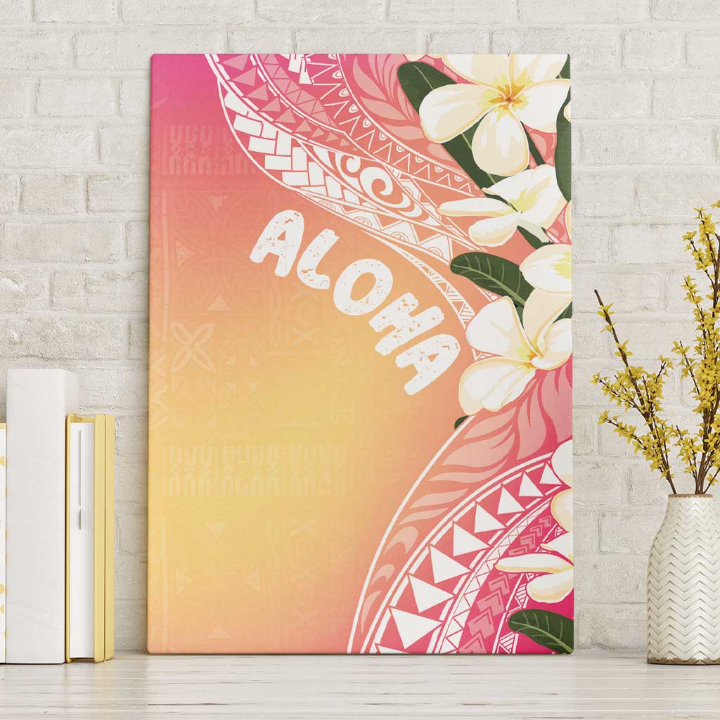 Aloha Hawaii Festive Canvas Wall Art Frangipani Lace Classic - Spring Vibes LT7 Without Frame Colorful - Polynesian Pride