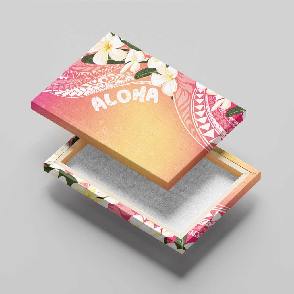 Aloha Hawaii Festive Canvas Wall Art Frangipani Lace Classic - Spring Vibes LT7 - Polynesian Pride